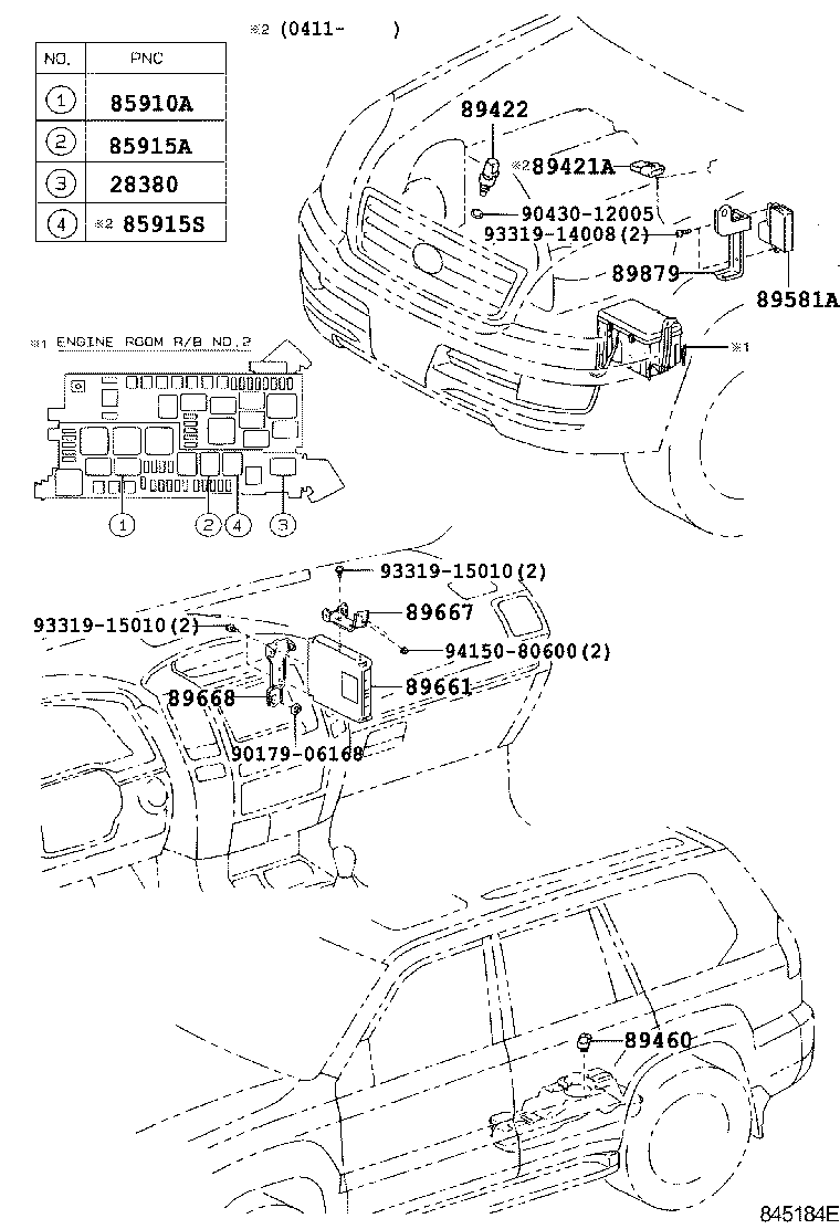 Каталог запчастей Лексус GX, ELECTRONIC FUEL INJECTION SYSTEM