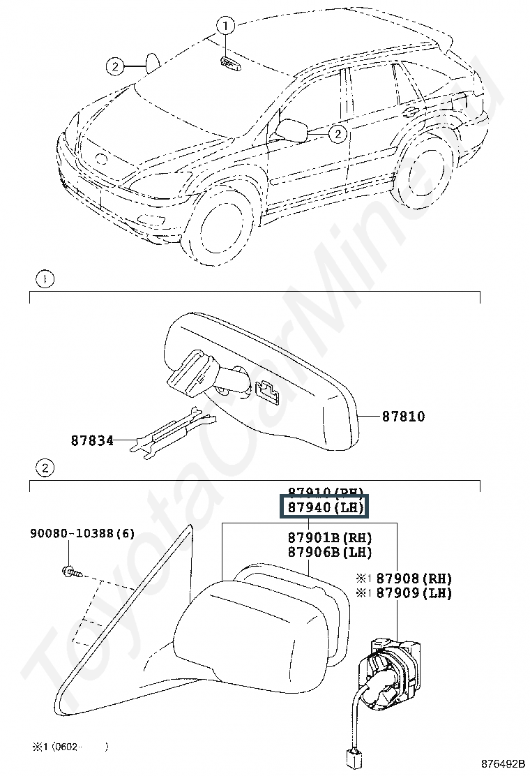 Запчасти Лексус: деталь 879400E010B0